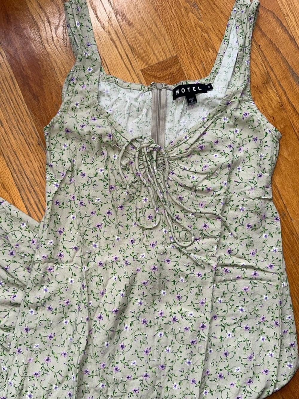 Motel Rocks Green Ribbed Midi Bodycon Dress - Picture 3 of 8